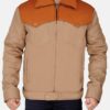Brown Cotton Jacket Yellowstone John Dutton William jacket Main