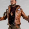 Deathloop Brown Leather Colt Jacket Front