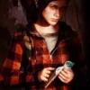 Ellie The Last Of Us Part II Cotton Flannel Hoodie Front