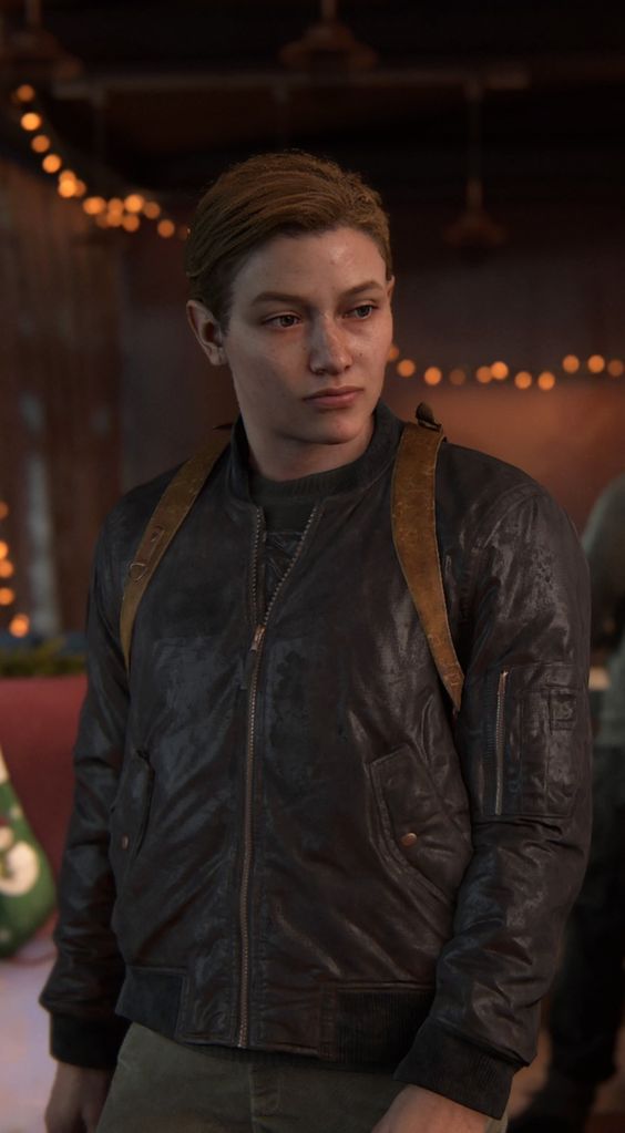 Video Game The Last Of Us Part 2 Abby Black Bomber Jacket