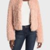Delilah McCall The Equalizer Pink Fur Jacket