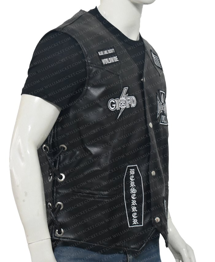 Black Label Society Vest with Different Patches