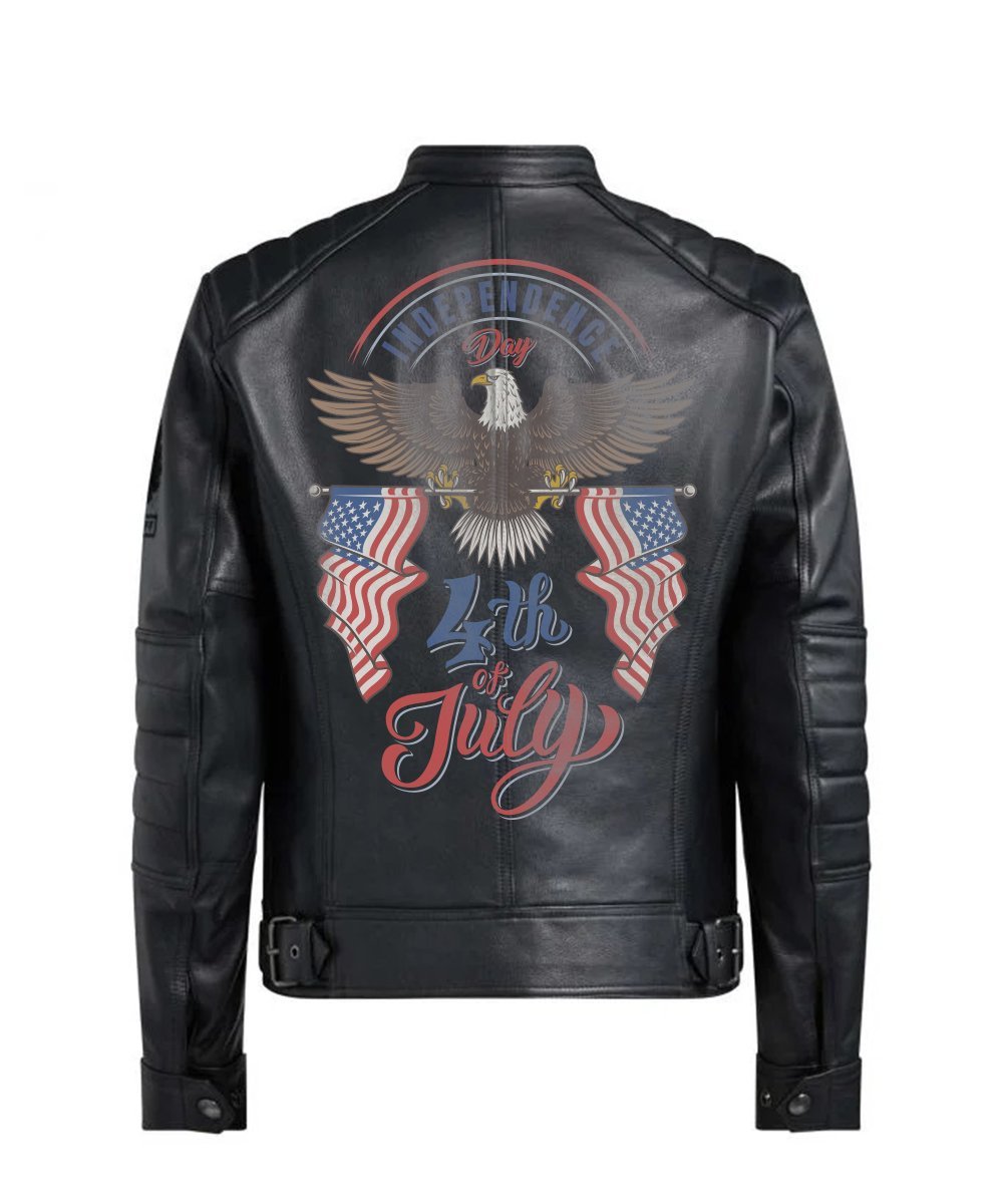Bald Eagle USA Flag Printed Jacket | William Jacket
