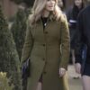 Elsa Gardner Atypical Jennifer Jason Leigh Green Trench Coat Front