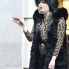 Emma Stone Cruella Fur Coat 3