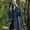 The Witcher Ciri Cotton Hooded Collar Blue Coat - William Jacket