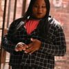 Alex Newell Zoey’s Extraordinary Playlist Black Checked Suit Front