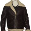 B3 Bomber Shearling Fur Genuine Leather Jacket Image
