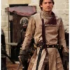 Jaime Lannister Game Of Thrones Brown Leather Coat Front
