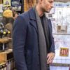 Kevin Pearson This Is Us Season 04 Justin Blue Wool Coat Side