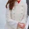 Laura Osnes One Royal Holiday Anna White Long Coat Image