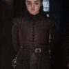 Maisie Williams Game Of Thrones GOT Leather Coat Full