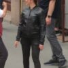 Marvel Black Widow 2021 Natasha Romanoff Bomber Jacket Front