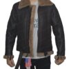 Men's B3 Aviator Dark Brown Sheepskin Leather Jacket