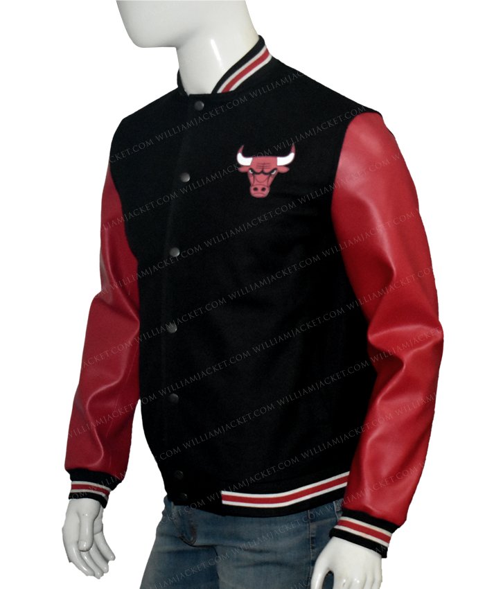 Chicago Bulls Wool to Leather Jacket Red/White (5x-6x) bulls jh At The  Mister Shop Since 1948