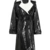 Dynasty S03 Alexis Carrington Leather Mid Length Coat Front