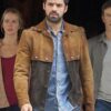 Sean Teale The Gifted Suede Leather Brown Jacket Image