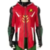 Gotham Knights Robin Red Leather Jacket