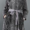 Persian Lamb Fur Grey Trench Coat