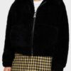 Riverdale Toni Topaz Black Shearling Jacket