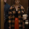 Selena Gomez Only Murders In The Building Plaid Coat