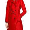 Tiera Skovbye Riverdale Polly Cooper Red Double Breasted Coat