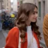 Emily In Paris Lily Collins Orange Jacket