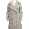 Kelly Reilly Yellowstone Beth Dutton Off White Coat Front