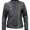 The 100 Octavia Blake Quilted Leather Jacket front