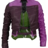 Injustice 2 Harley Quinn Purple Costume Jacket Front