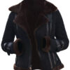Women Shearling Fur Bomber Jacket