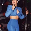 Selena Quintanilla Blue Cropped Jacket