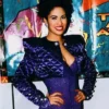 Selena Quintanilla Purple Cropped Jacket