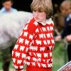 Spencer Princess Diana Red Sweater