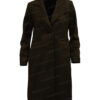 Yellowstone S04 Beth Dutton Green Long Single Breasted Coat Front