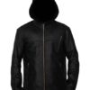 Chicago P.D. Jay Halstead Leather Hooded Jacket