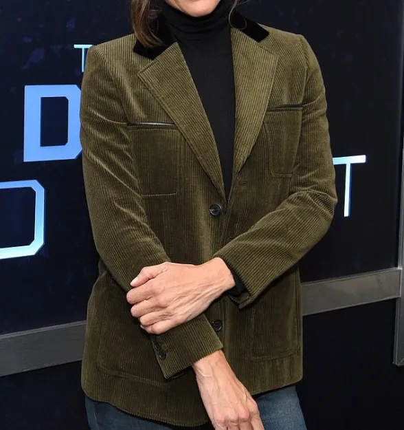 Jennifer Garner The Adam Project Green Cord Jacket - William Jacket