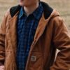 Yellowstone Tate Dutton S04 Brown Hood Jacket