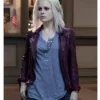 Rose McIver Izombie S03 Maroon Leather Jacket