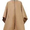 Anatomy Of A Scandal Sienna Miller Poncho Brown Coat Image