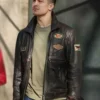 Hakan Demir The Protector Distressed Brown Leather Jacket
