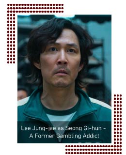 Lee Jung-jae as Seong Gi-hun - A Former Gambling Addict