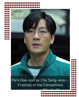 Park Hae-soo as Cho Sang-woo – Finalists of the Competition