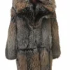 Cross Fox Fur Coat For Mens