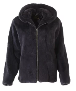 Lyra Faux Mink Fur Brown Coat