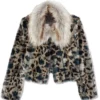 Waverly Wynonna Earp Leopard Fur Jacket
