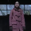 Young Girl Tales from the Loop Pink Duffle Coat With Hood