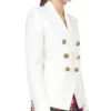 Hightown S02 Renee Segna White Blazer Coat