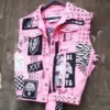 Lil Peep Pink Studded Vest