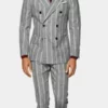 Bel-Air S1 E5 Olly Sholotan Grey Striped Suit